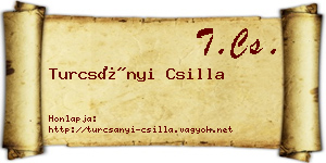 Turcsányi Csilla névjegykártya